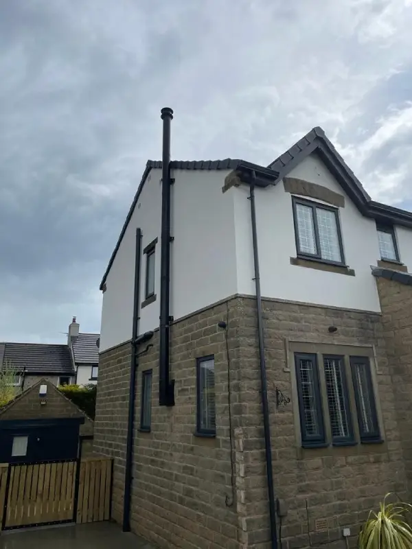 pure white silicone finish - Denholme